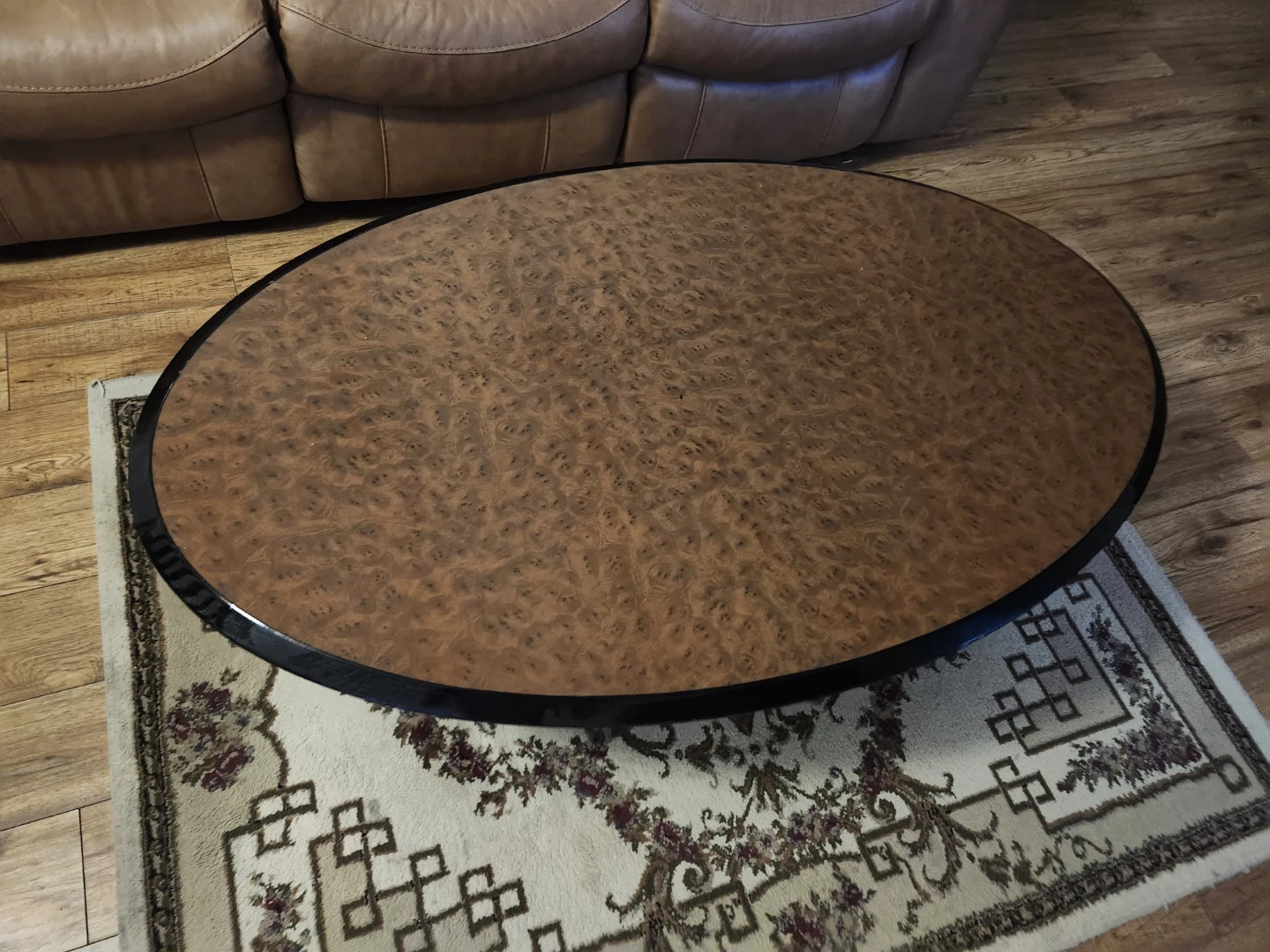 Oval Coffee Table with Matching Nesting Tables