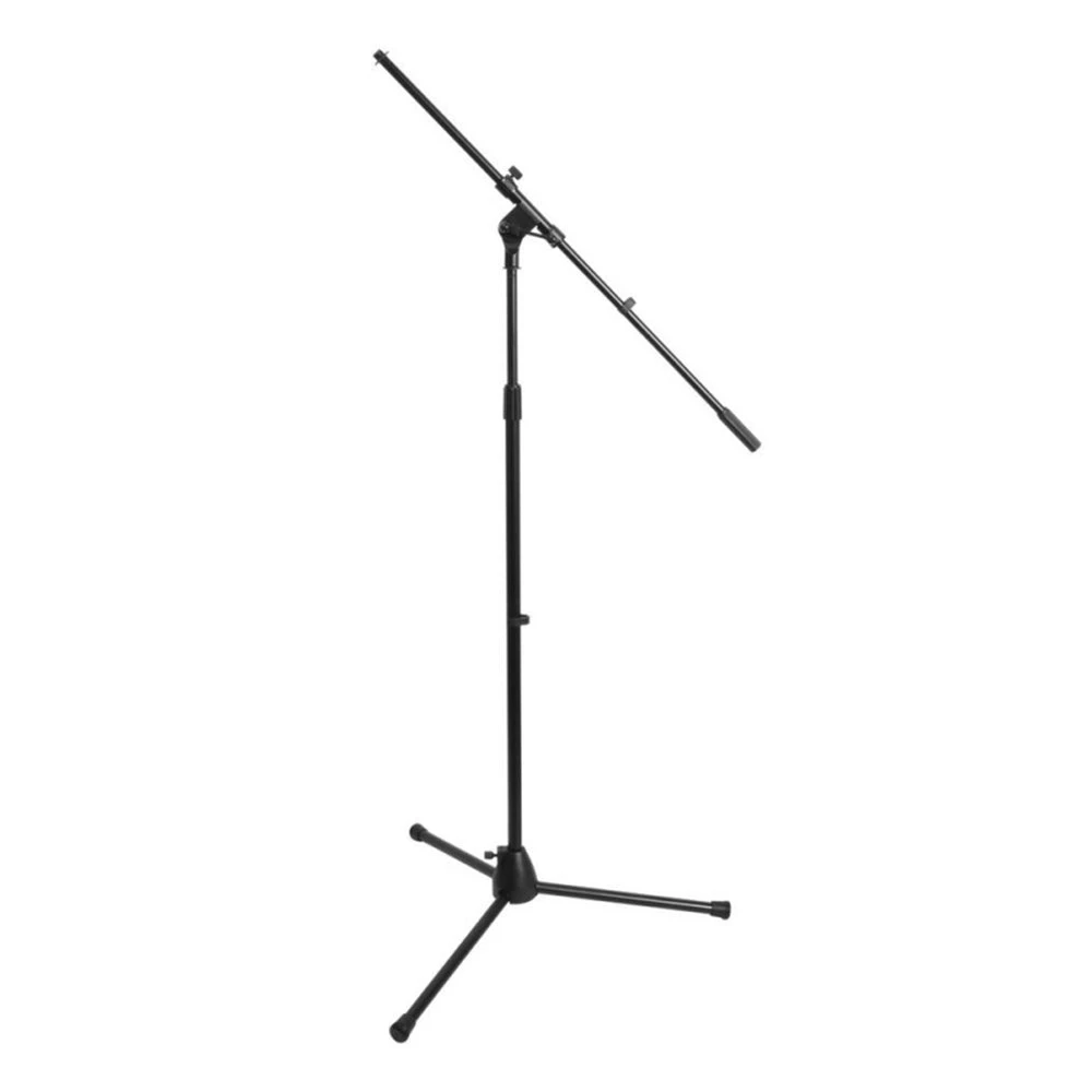 Black Microphone Stand with Boom Arm