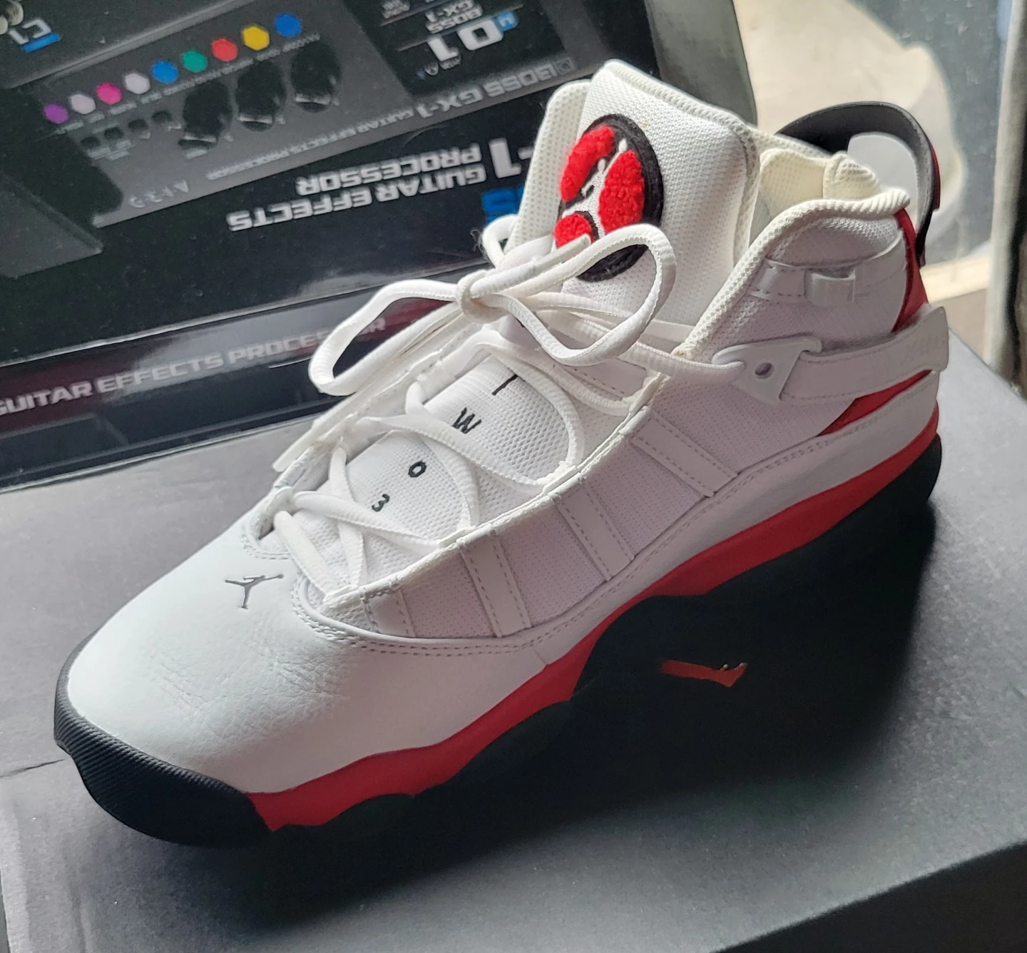 Jordan 6 Rings Sneakers White/Red Size 9.5 - photo 3