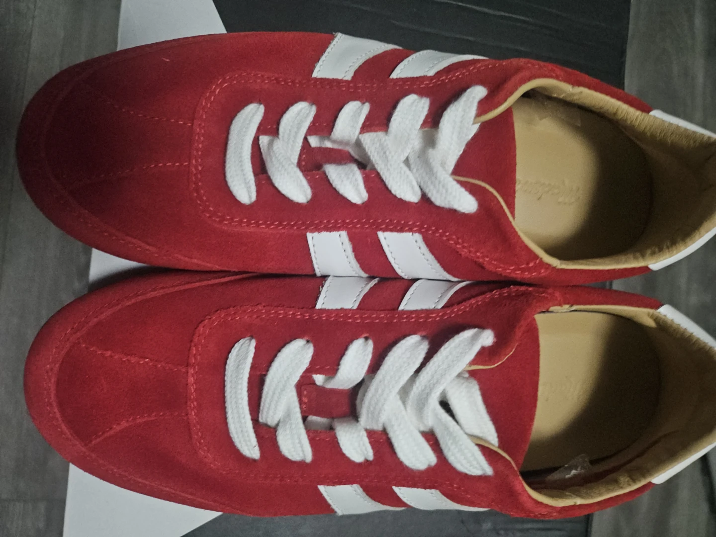 Madewell Red Suede Sneakers