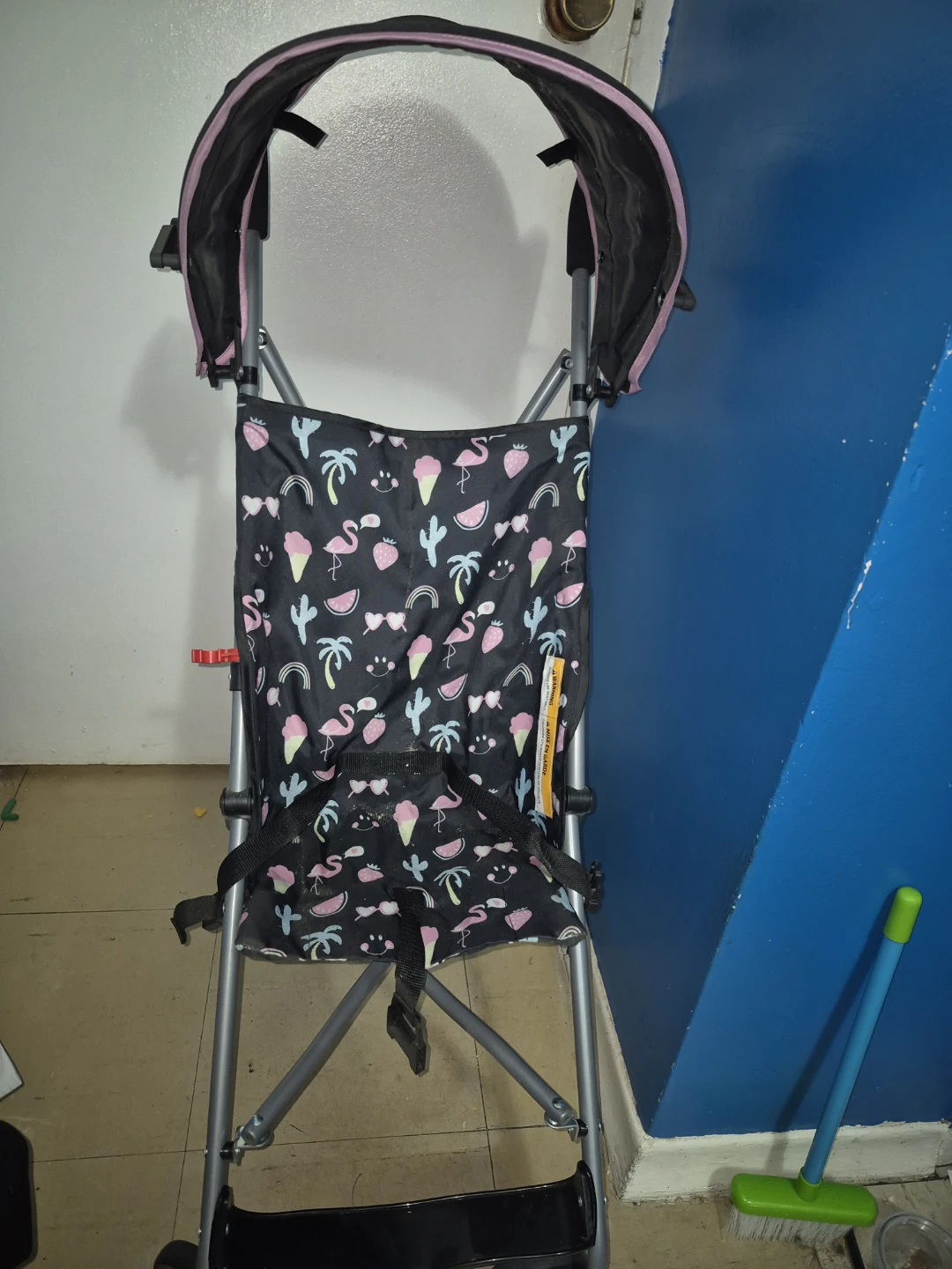 Bily Stroller with Flamingo Print
