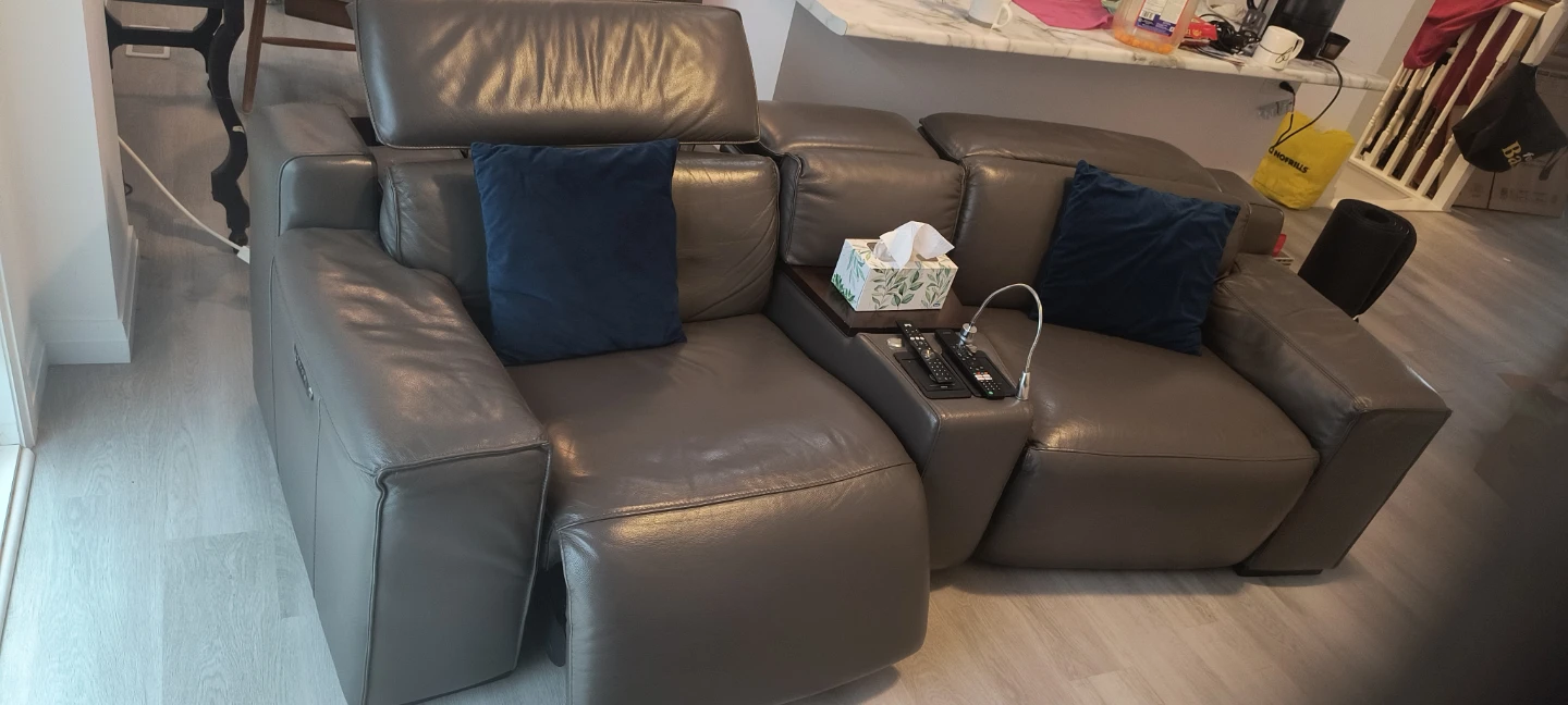 German leather recliner - photo 2
