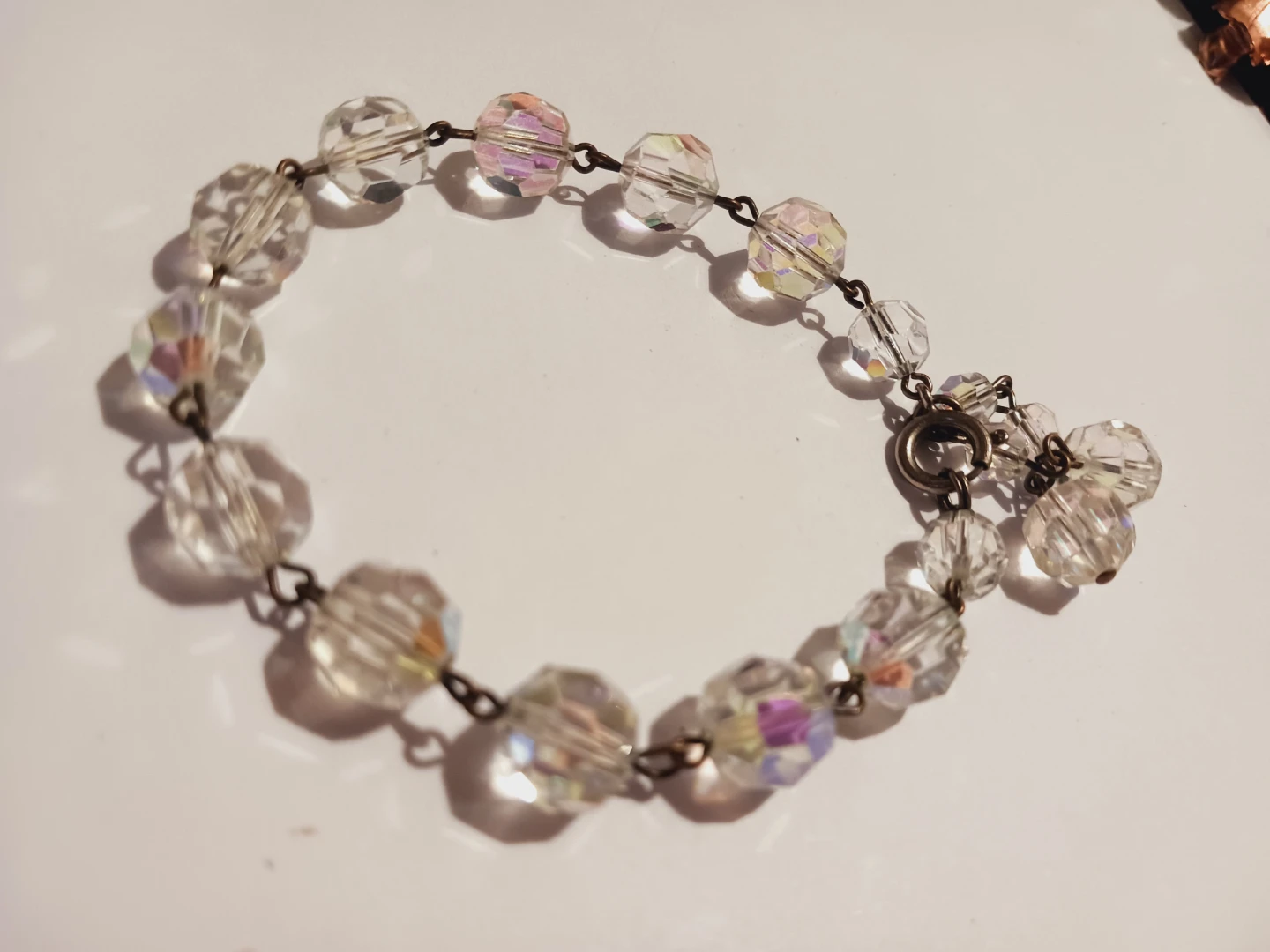 Sterling Silver 925 Crystal Beaded Bracelet - photo 2