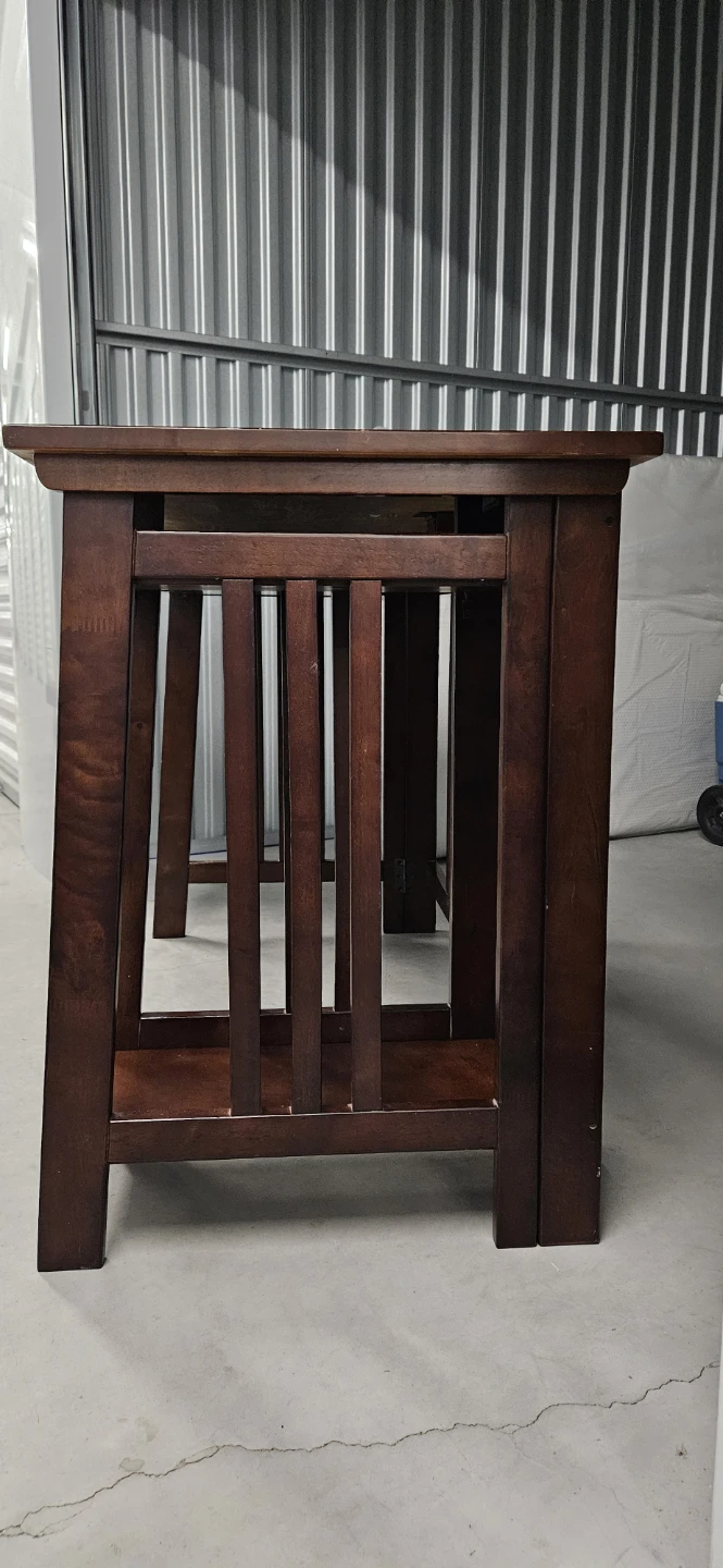 Mission Style Wooden Desk with Keyboard Tray (Pick-up only) - photo 3