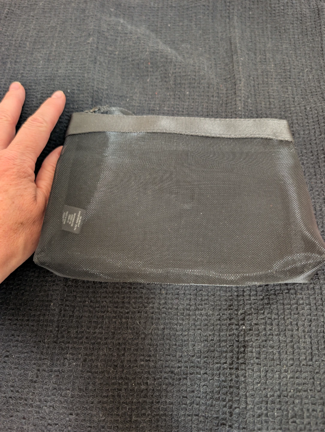 Black Mesh Pouch/MakeUp Bag