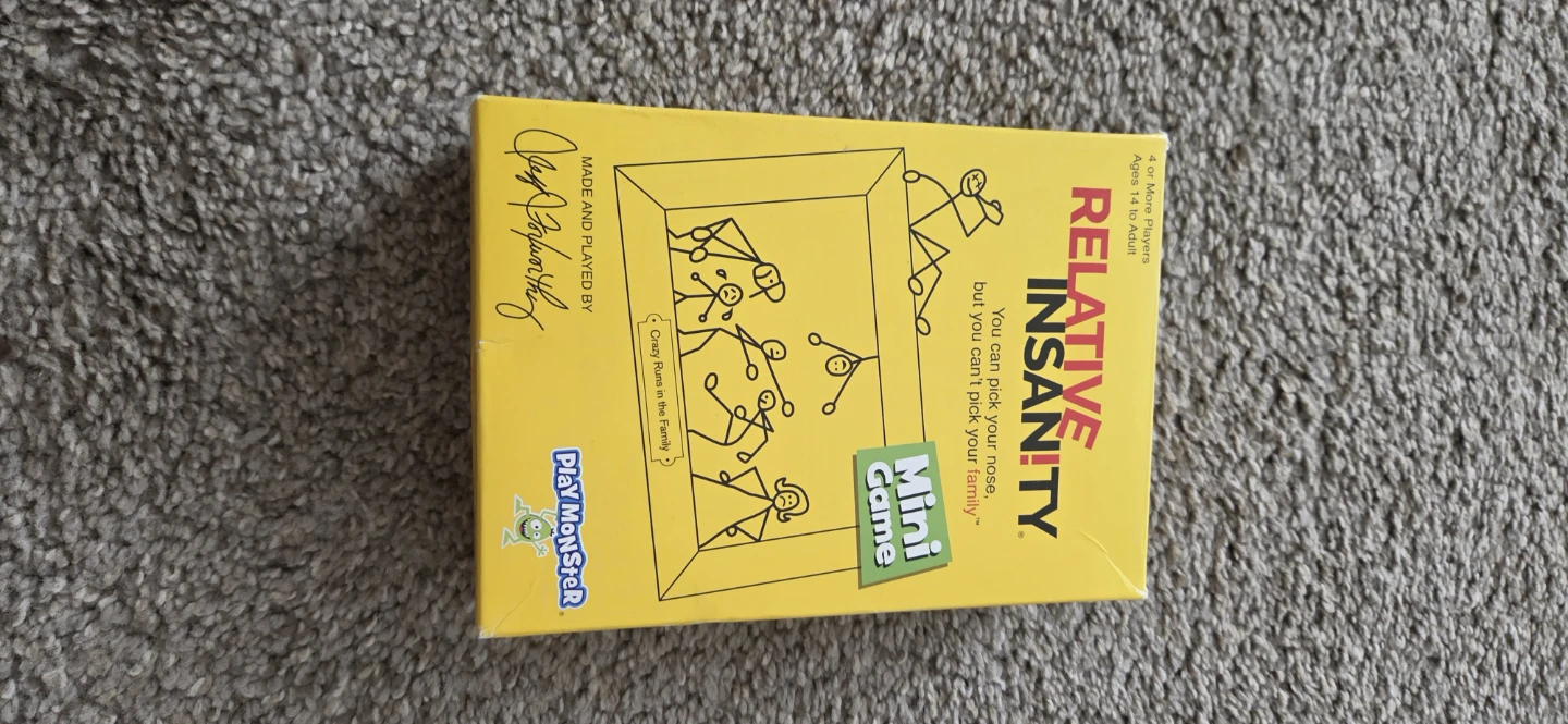 Relative Insanity Mini Game Party Game