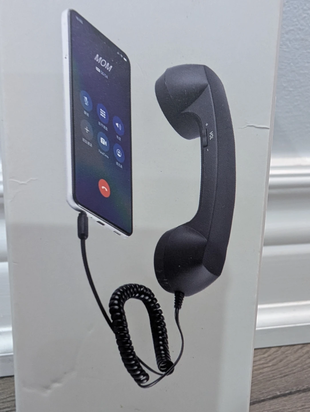 NIB - USB-C Nostalgic Retro Classic Phone Handset Black - photo 5