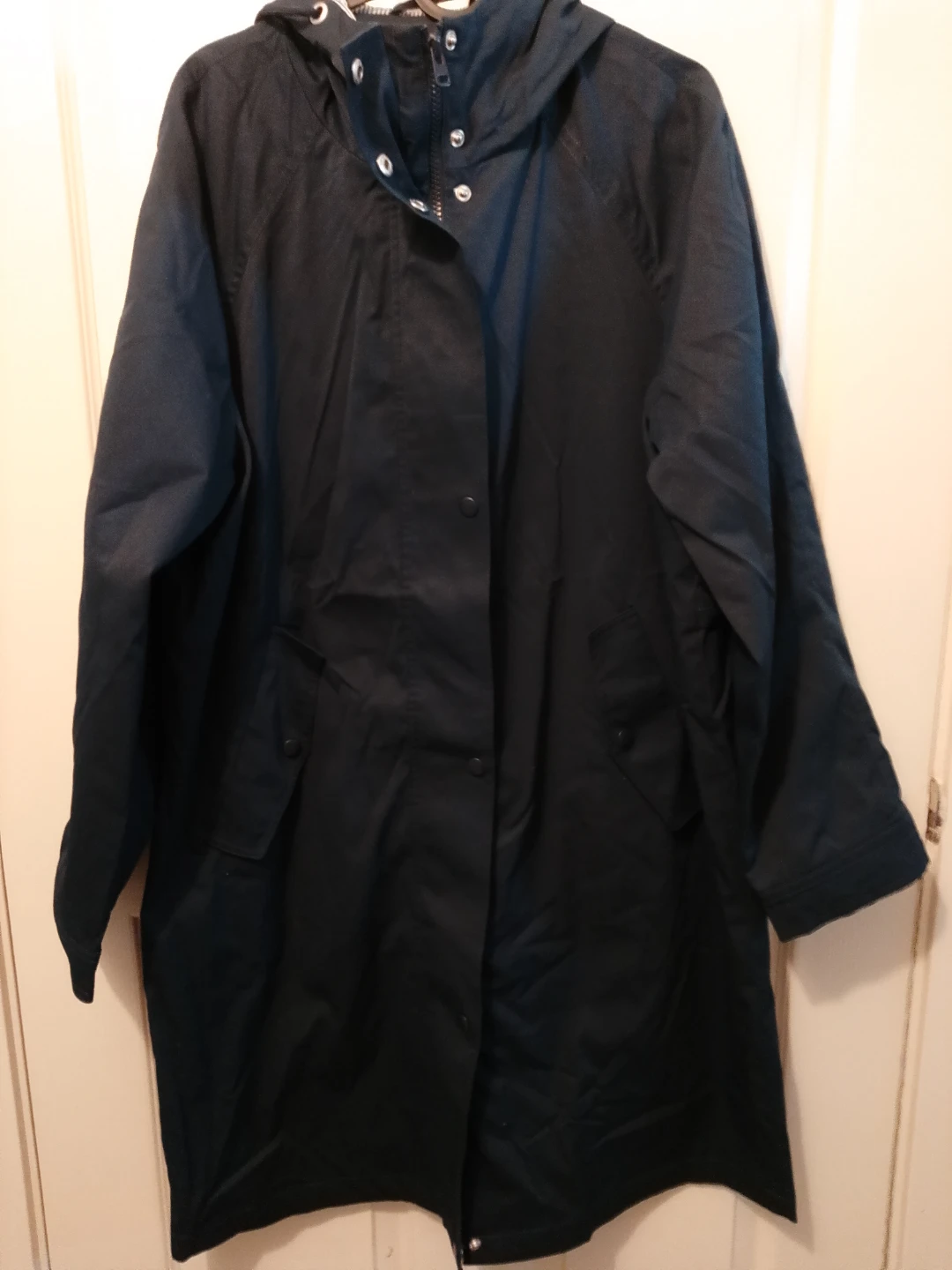Vero Moda Chelsea Parka Coat - Black/Navy - Size M - photo 4