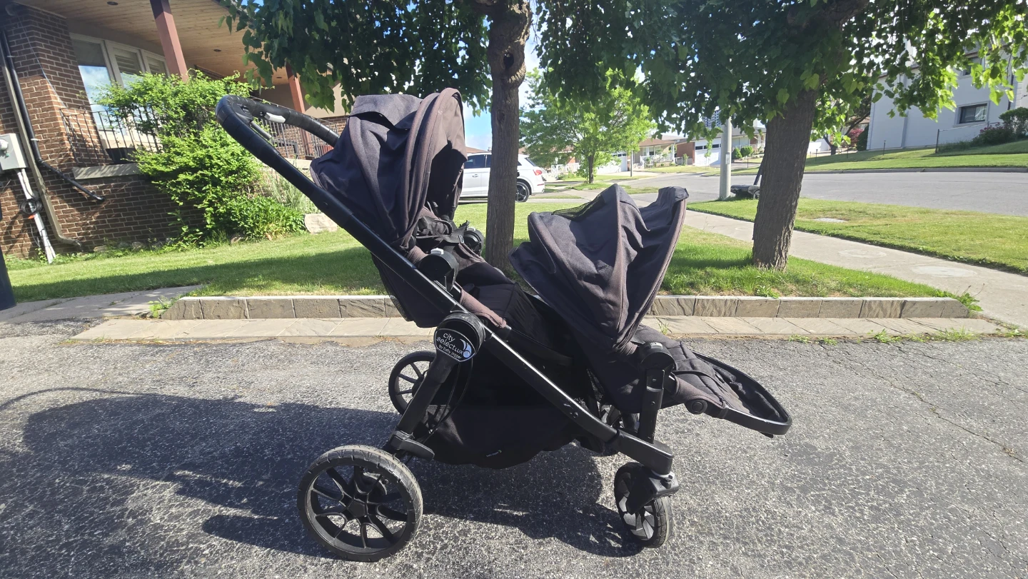 Baby Jogger City Select Double Stroller with Peg Perego carrier