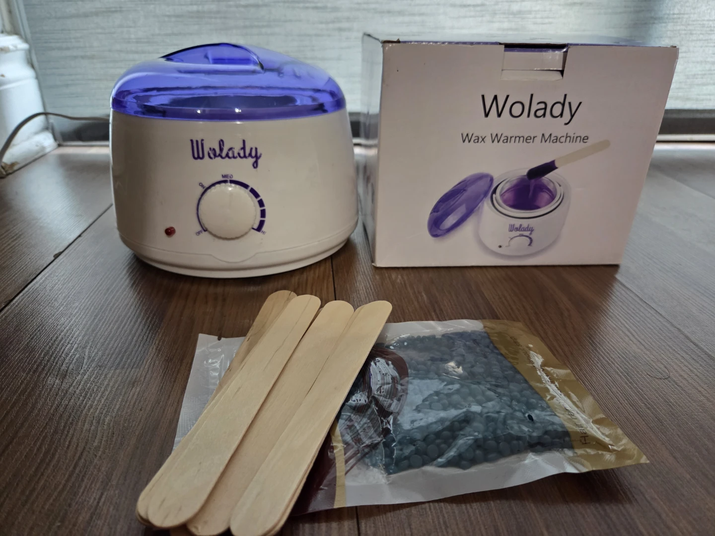 Wolady Wax Warmer Machine with Wax Beans and Applicators