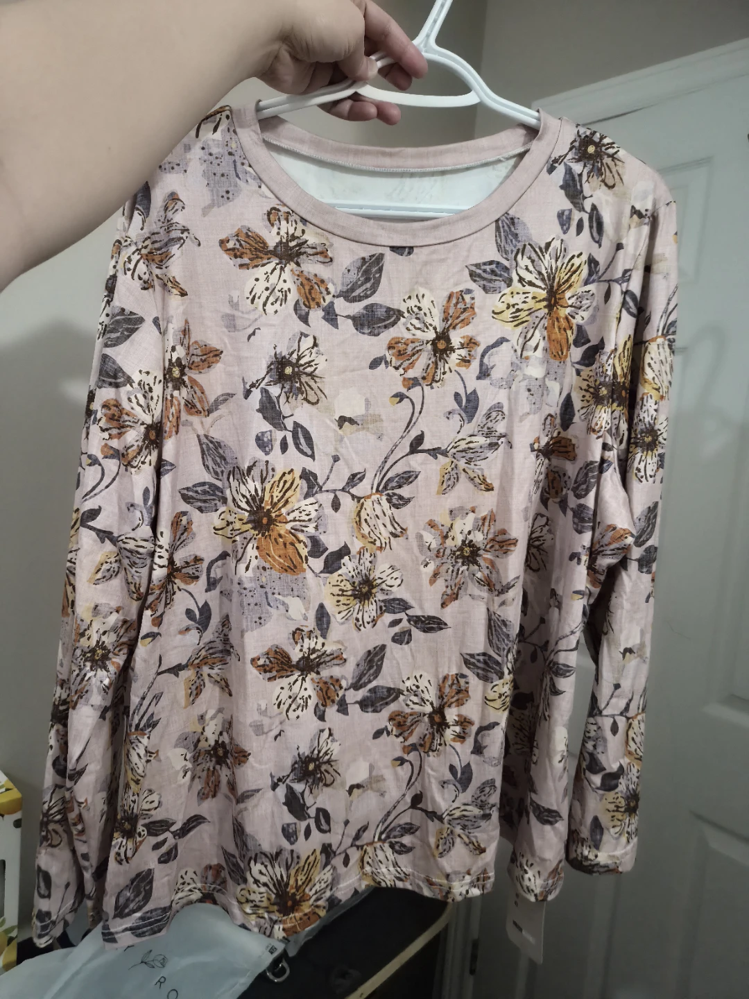 Floral Print Long Sleeve Top - photo 3