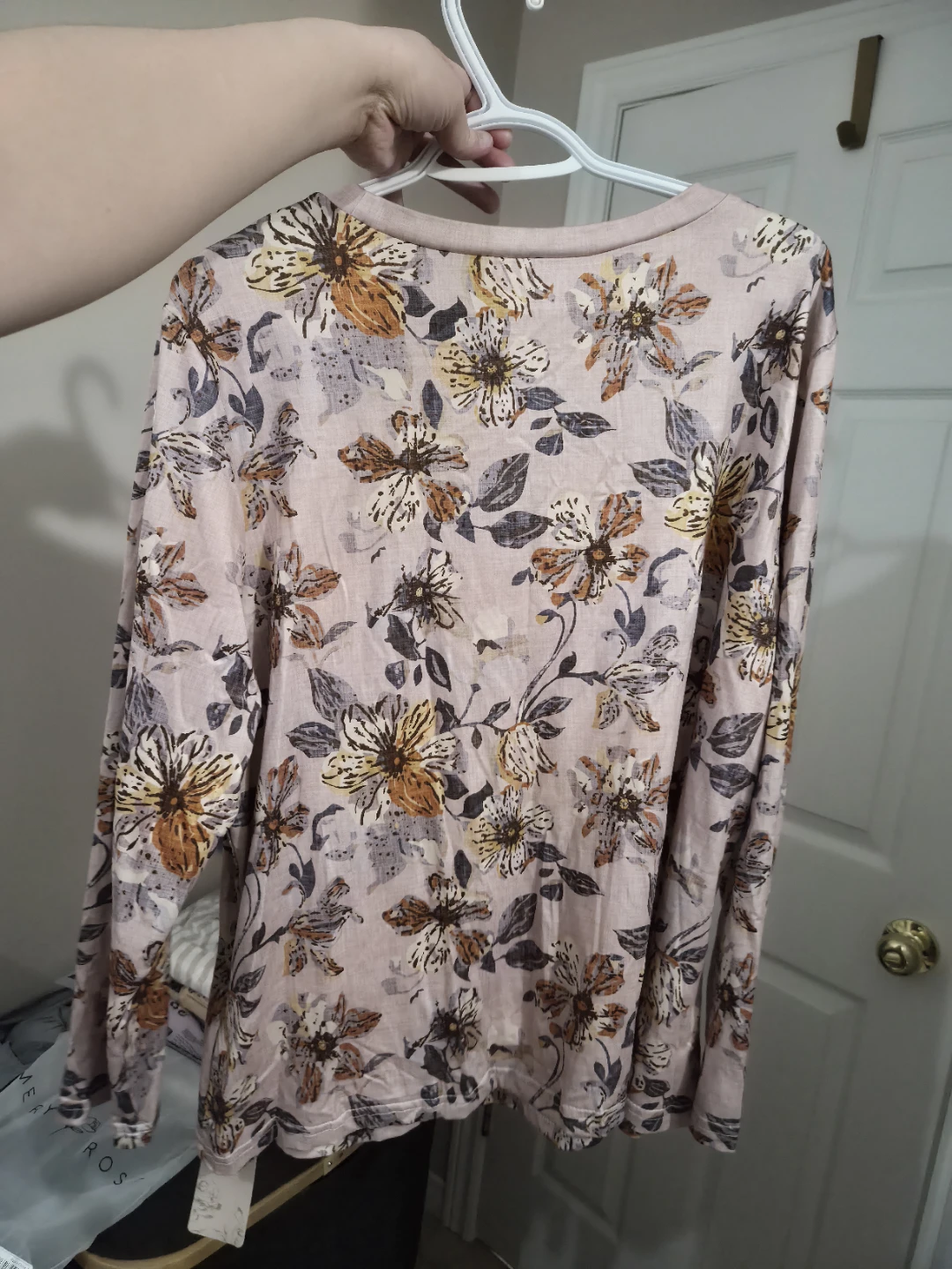 Floral Print Long Sleeve Top - photo 4
