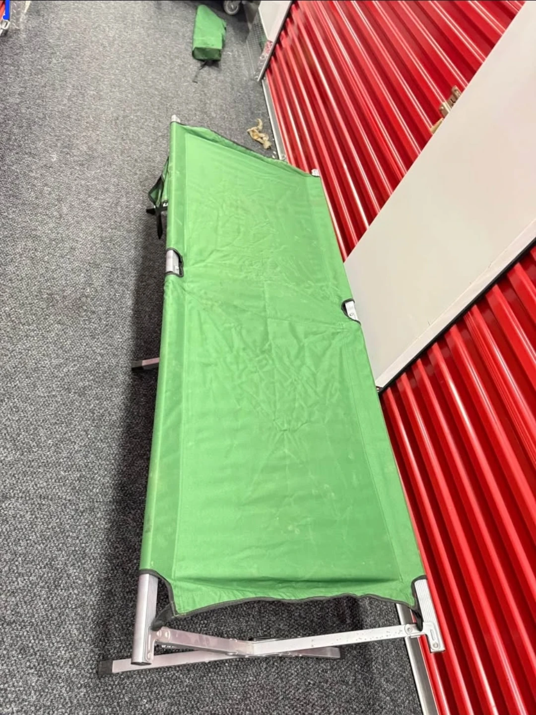 Green Folding Camping Cot