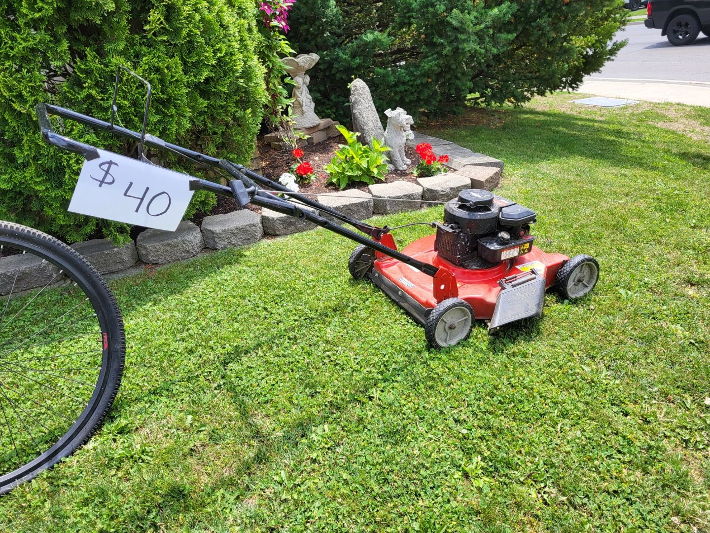Red Lawnmower found in storage unit we cleaned out