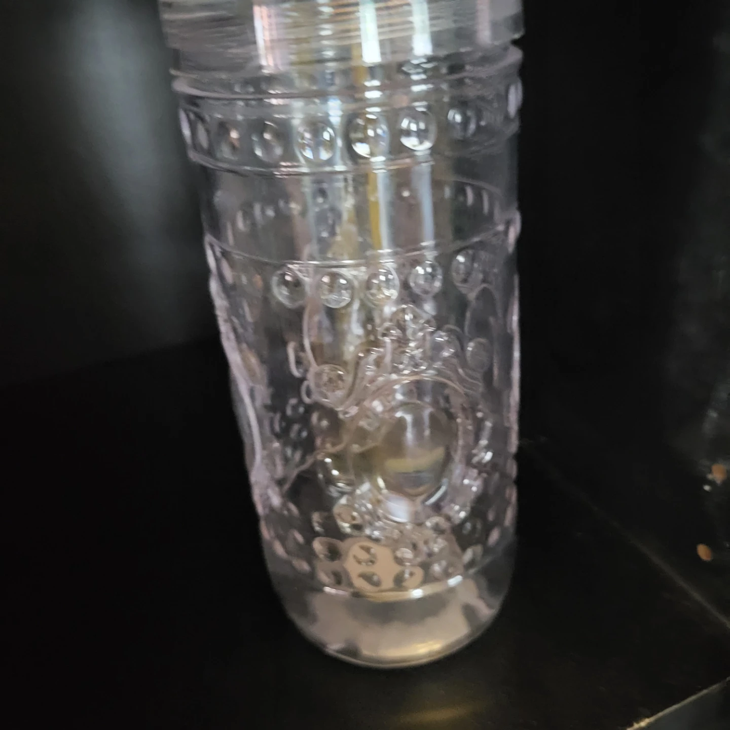 Clear Embossed Tumbler with Lid - photo 2