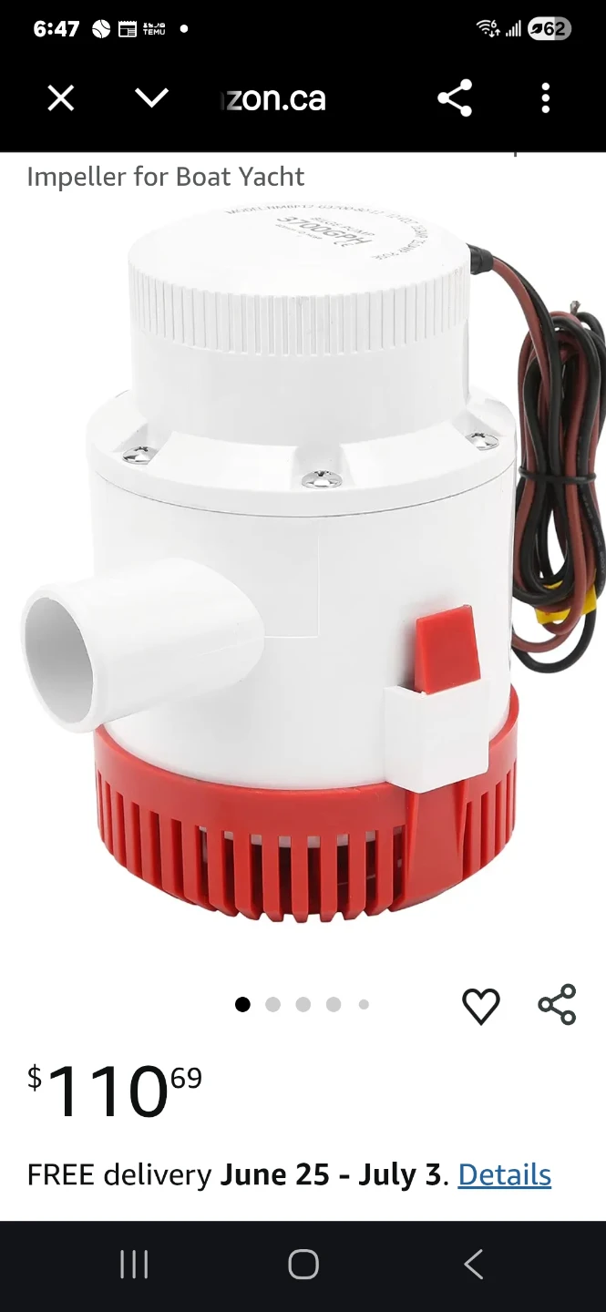 New Submersible Bilge Pump - photo 5