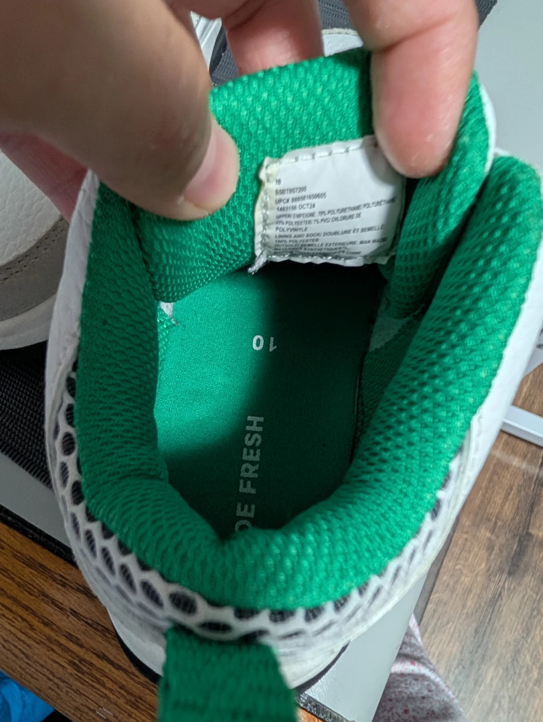 Kids White & Green Sneakers - photo 2