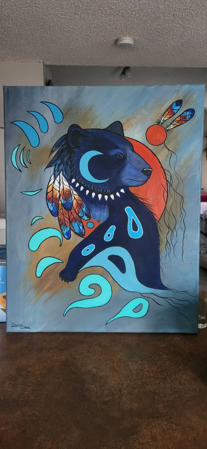 Painting of the sun bear