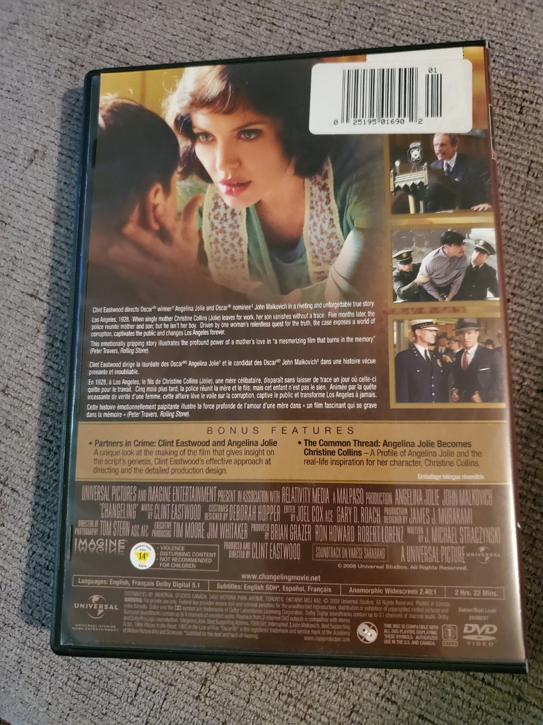 Changeling DVD ⚽ - photo 2