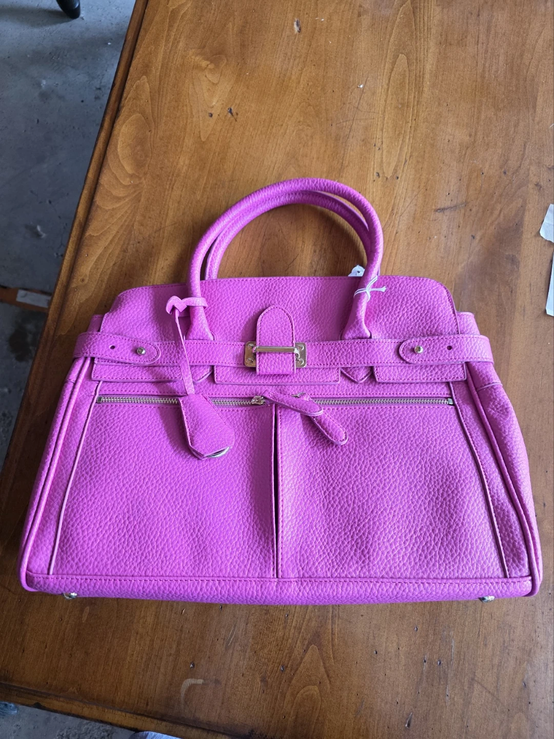 Hot Pink Satchel Handbag