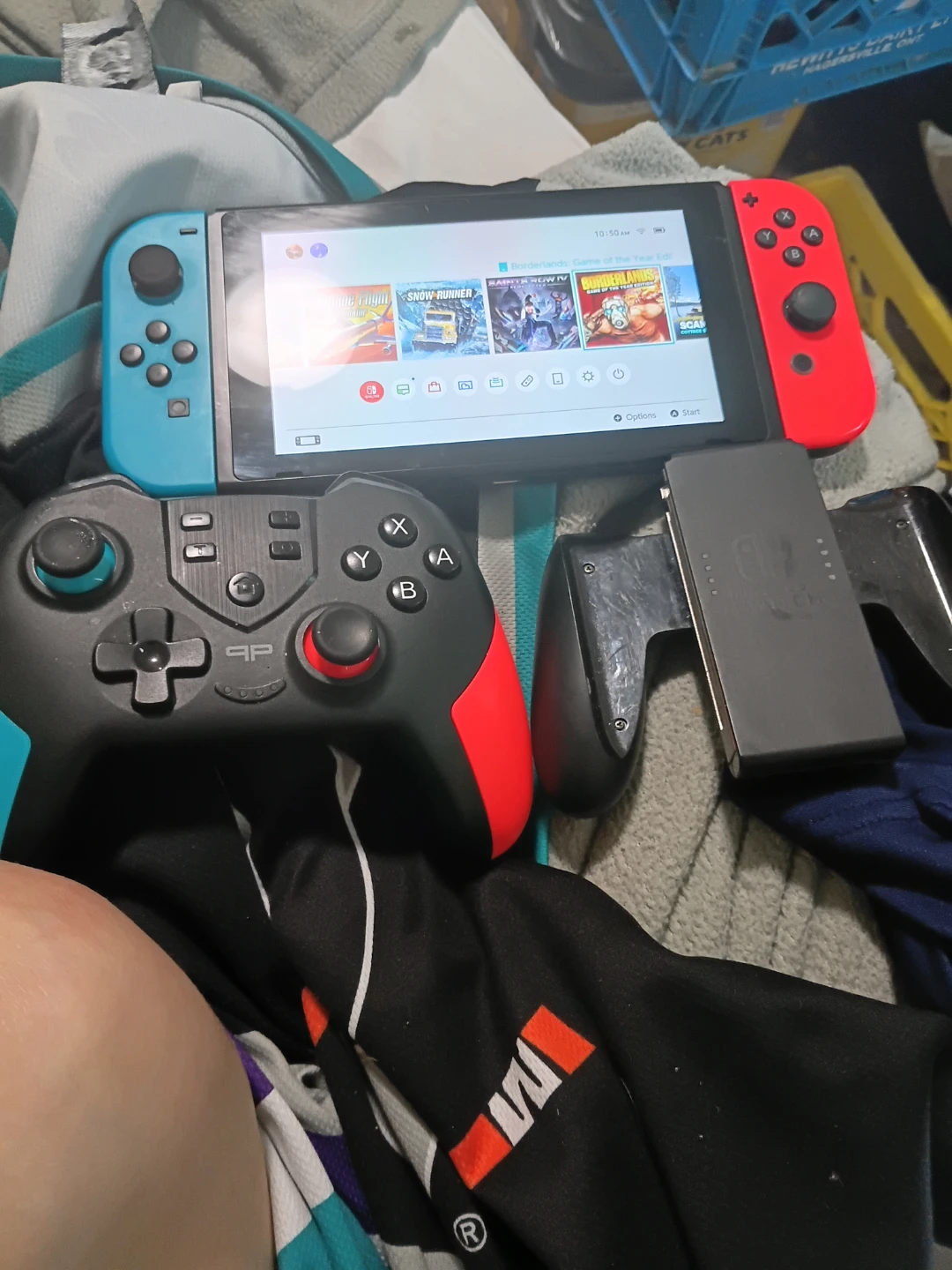 Nintendo Switch Console with Games and Controller
