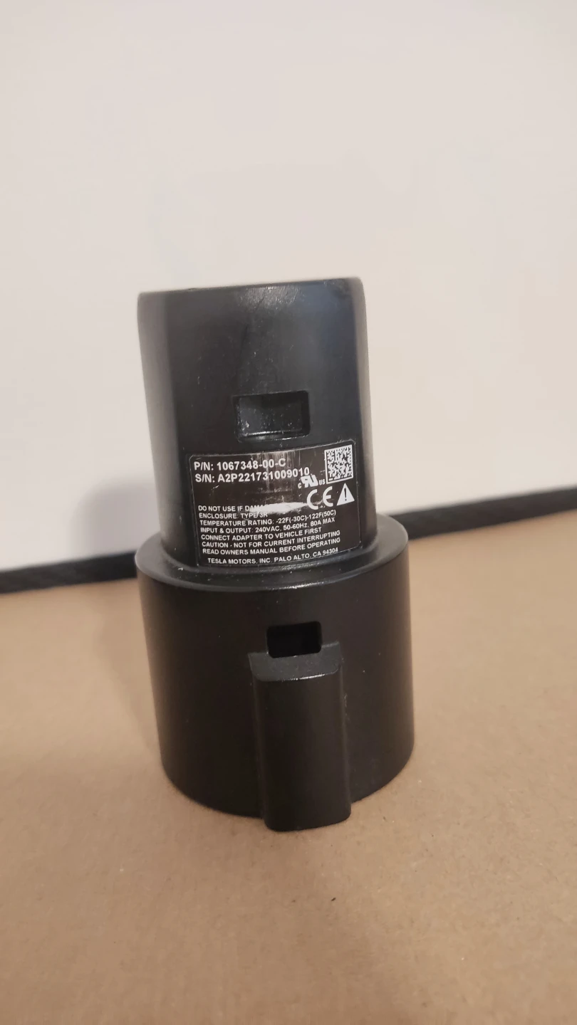 Original Tesla J1772 Charging Adapter (OEM 80A) - photo 2