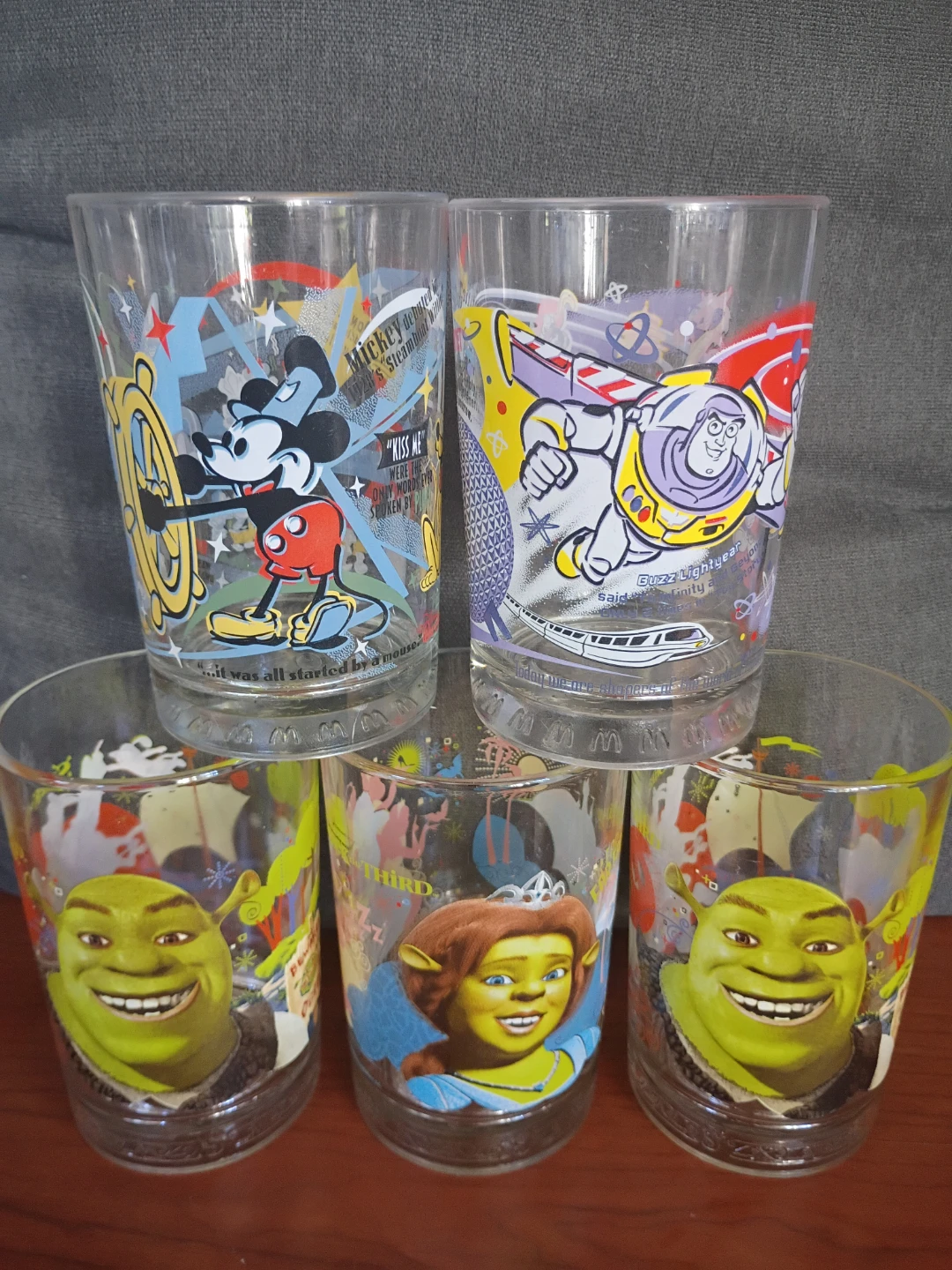 McDonald's Disney/Shrek Glasses from 2007