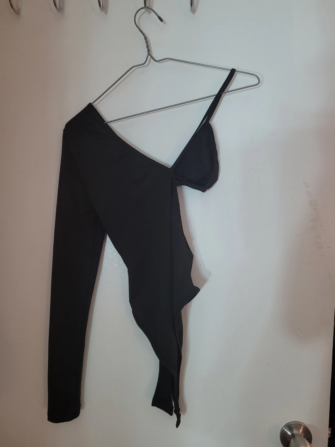 Black One-Piece Bodysuit with Legging
