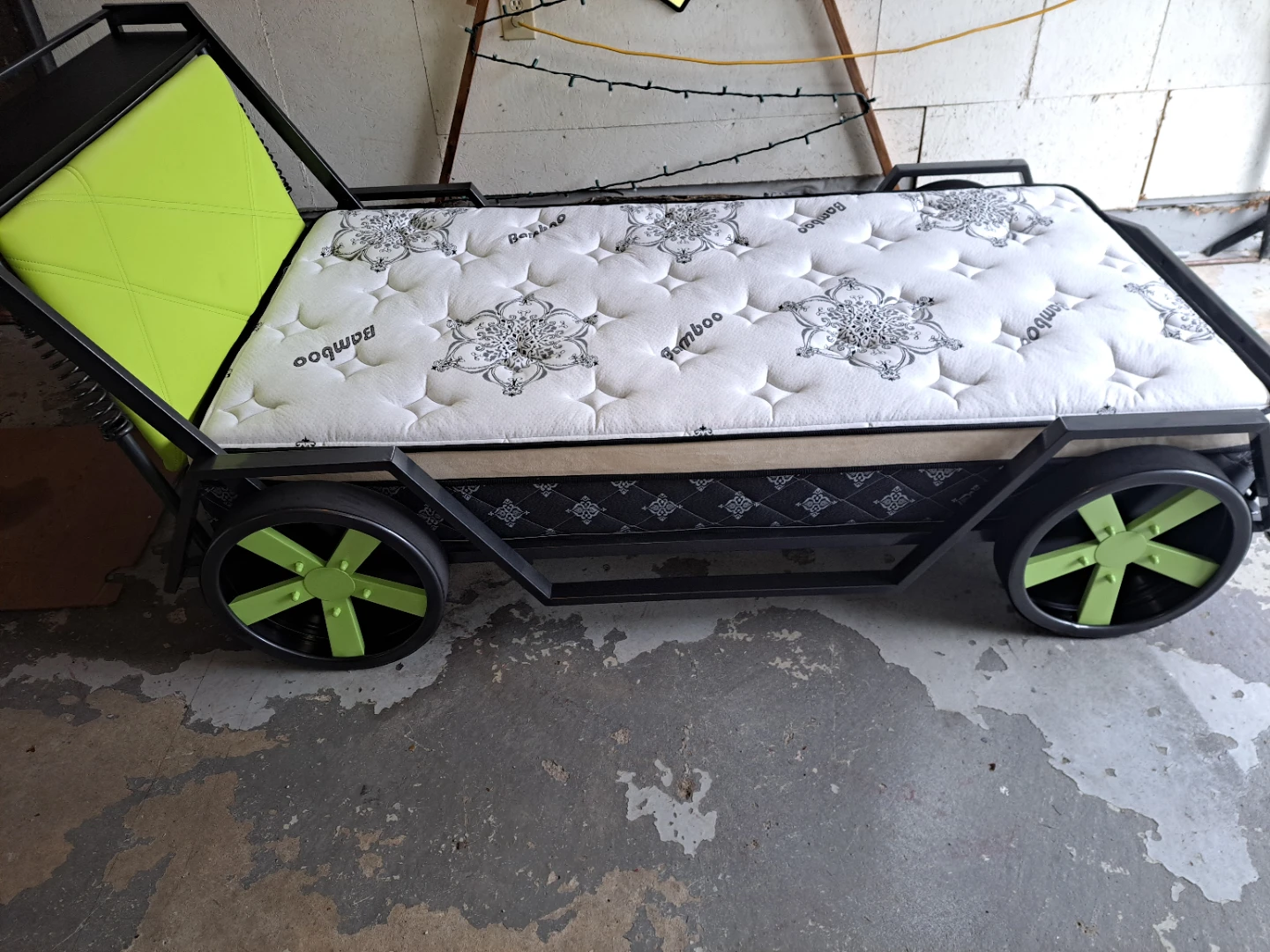 Kids Race Car Bed Frame with Mattress - photo 2