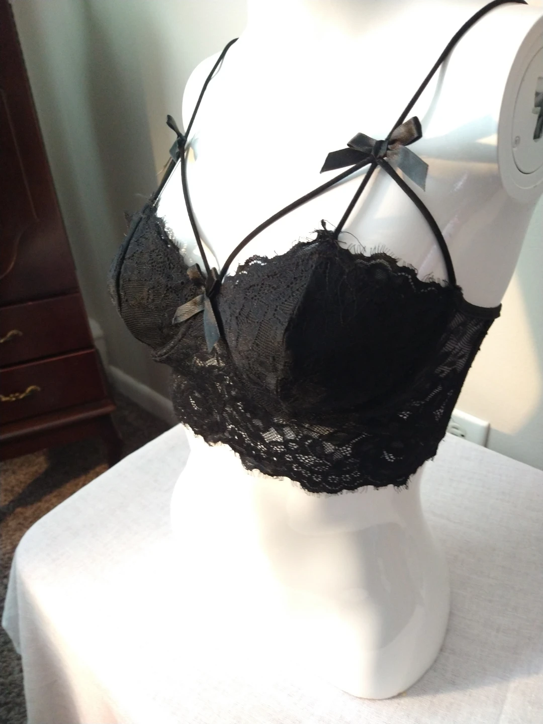 XS Women's Lace Bra Floral Push Up Underwire Bra/Bralette - photo 2