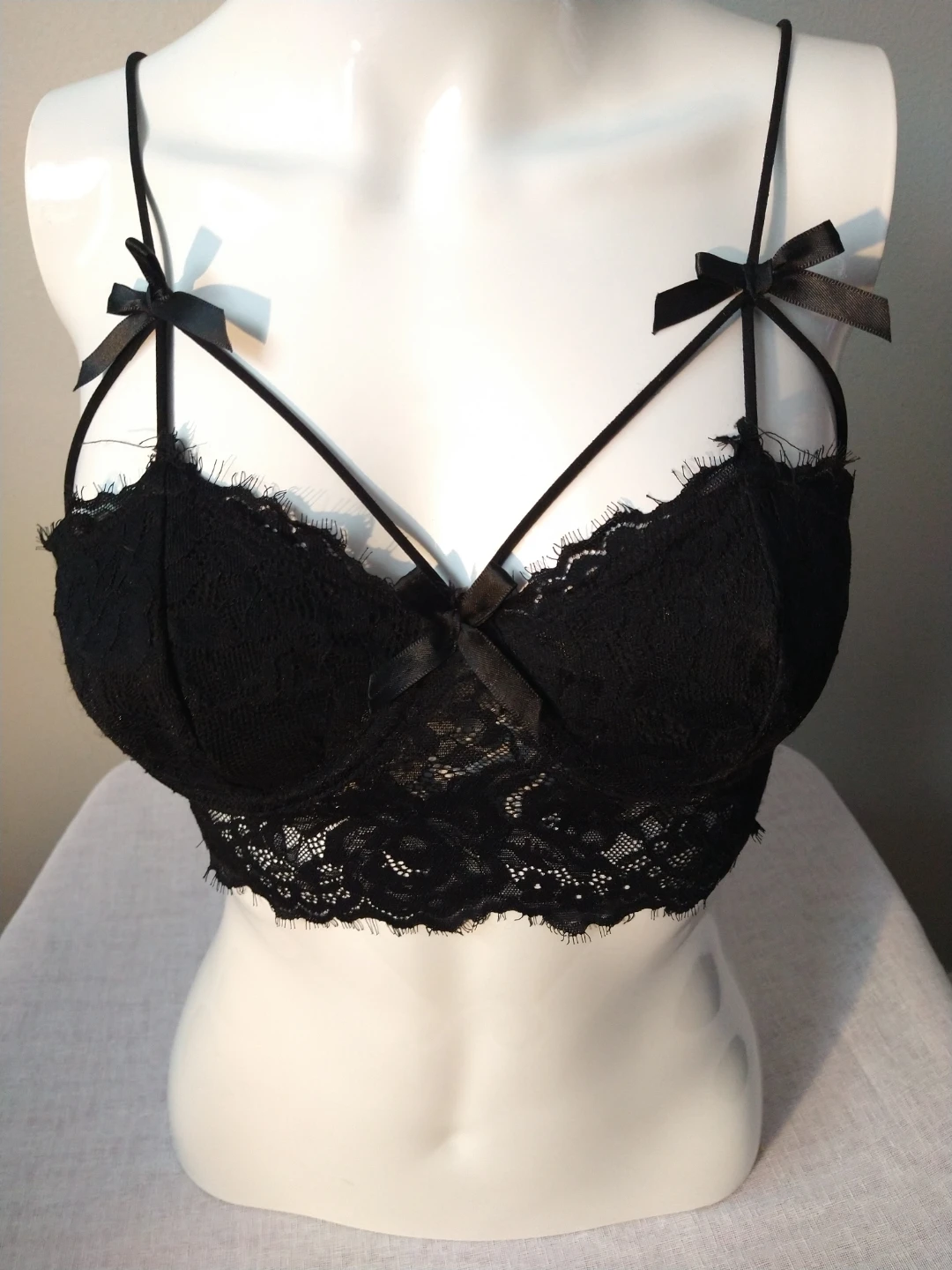 XS Women's Lace Bra Floral Push Up Underwire Bra/Bralette - photo 3