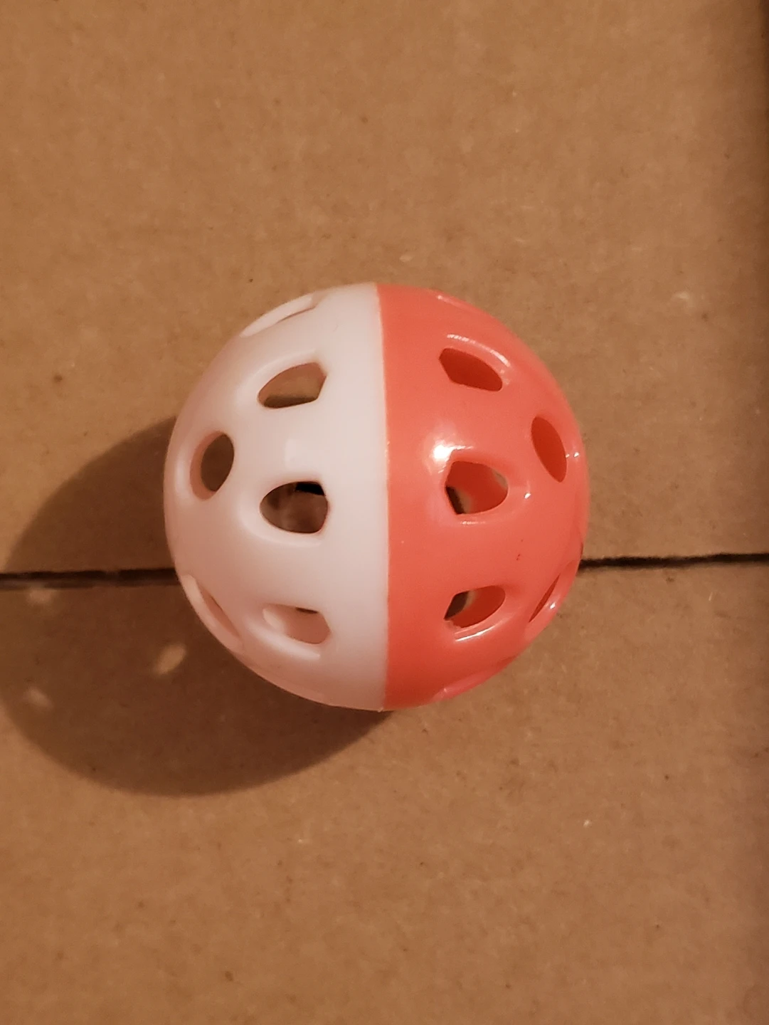 Two-Tone Pet Toy Ball with Jingling Bell