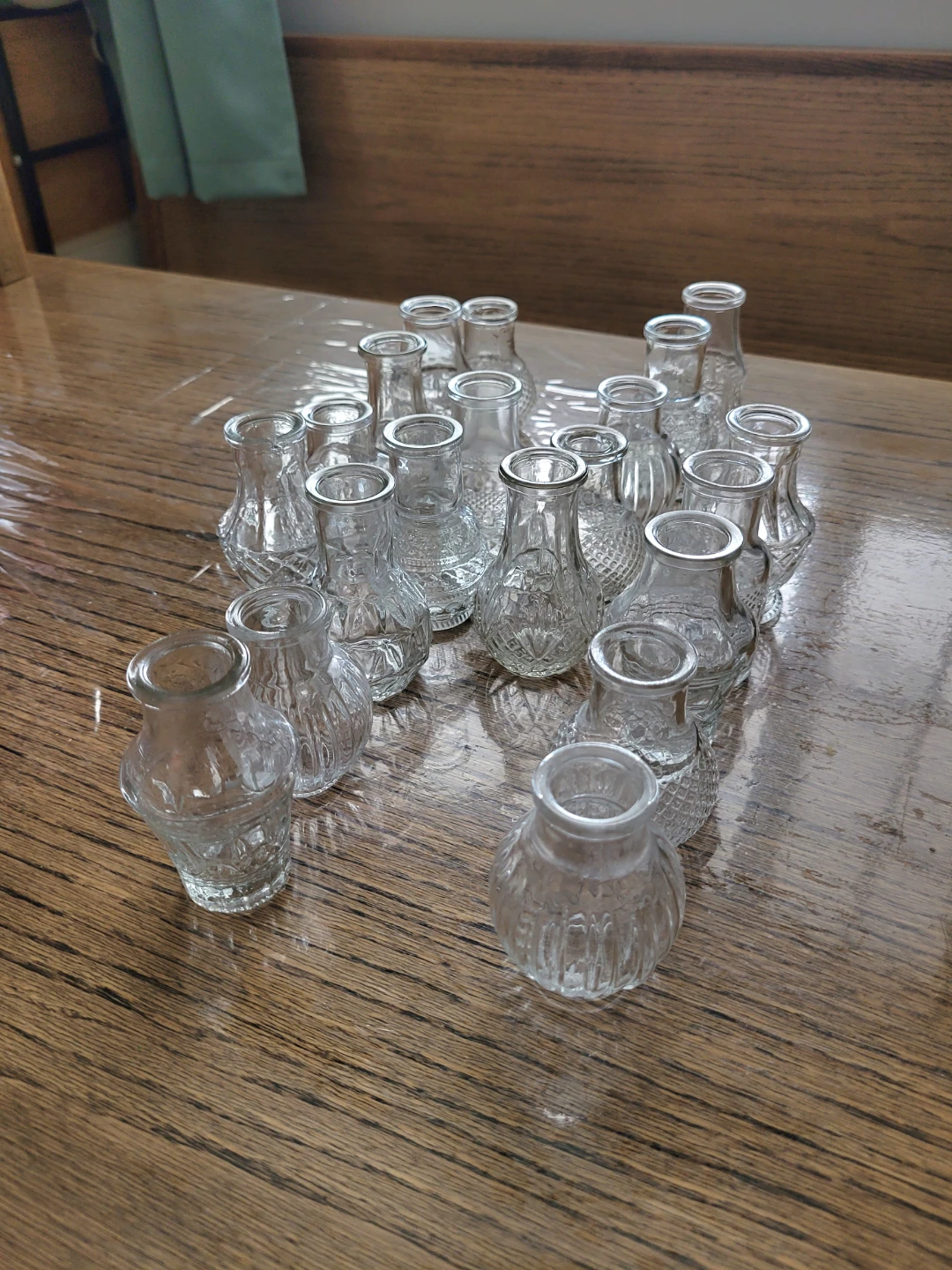 20 Assorted Small Glass Bud Vase