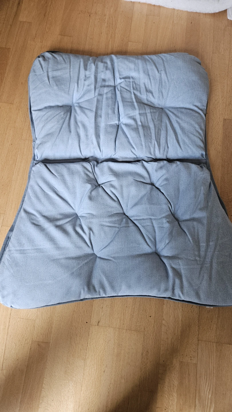 Sky blue butterfly chair cushion