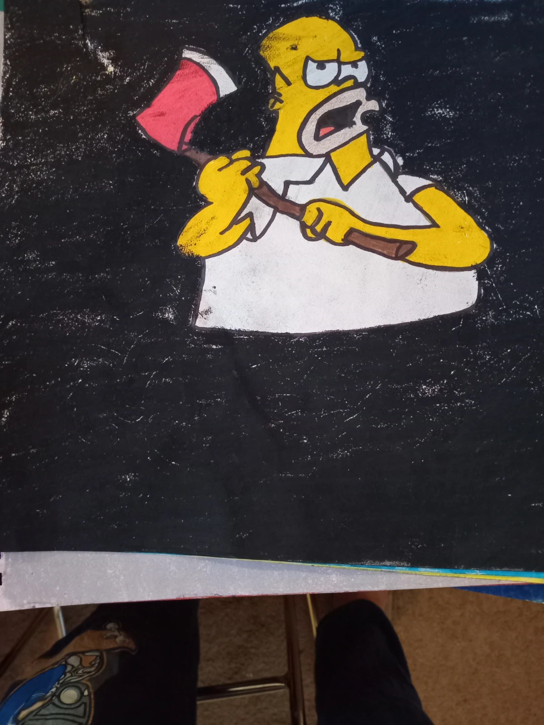 Homer Simpson Drawing by Custom Artist Sherwin - photo 2