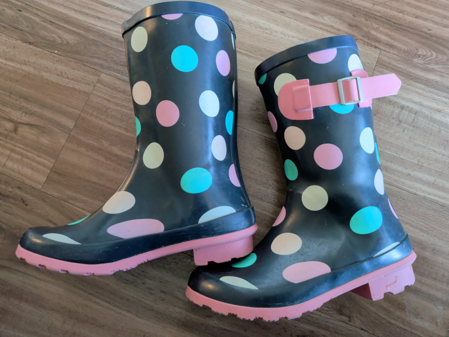 Kids' Polka Dot Rubber Boots