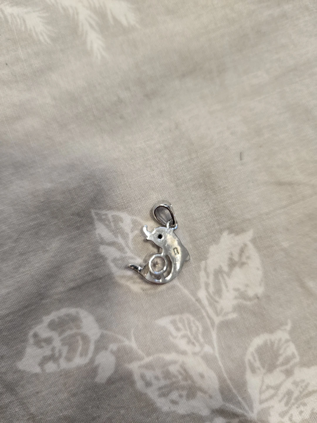 Dolphin Pendant with Clear Stone 925 silver ⚽️ - photo 2