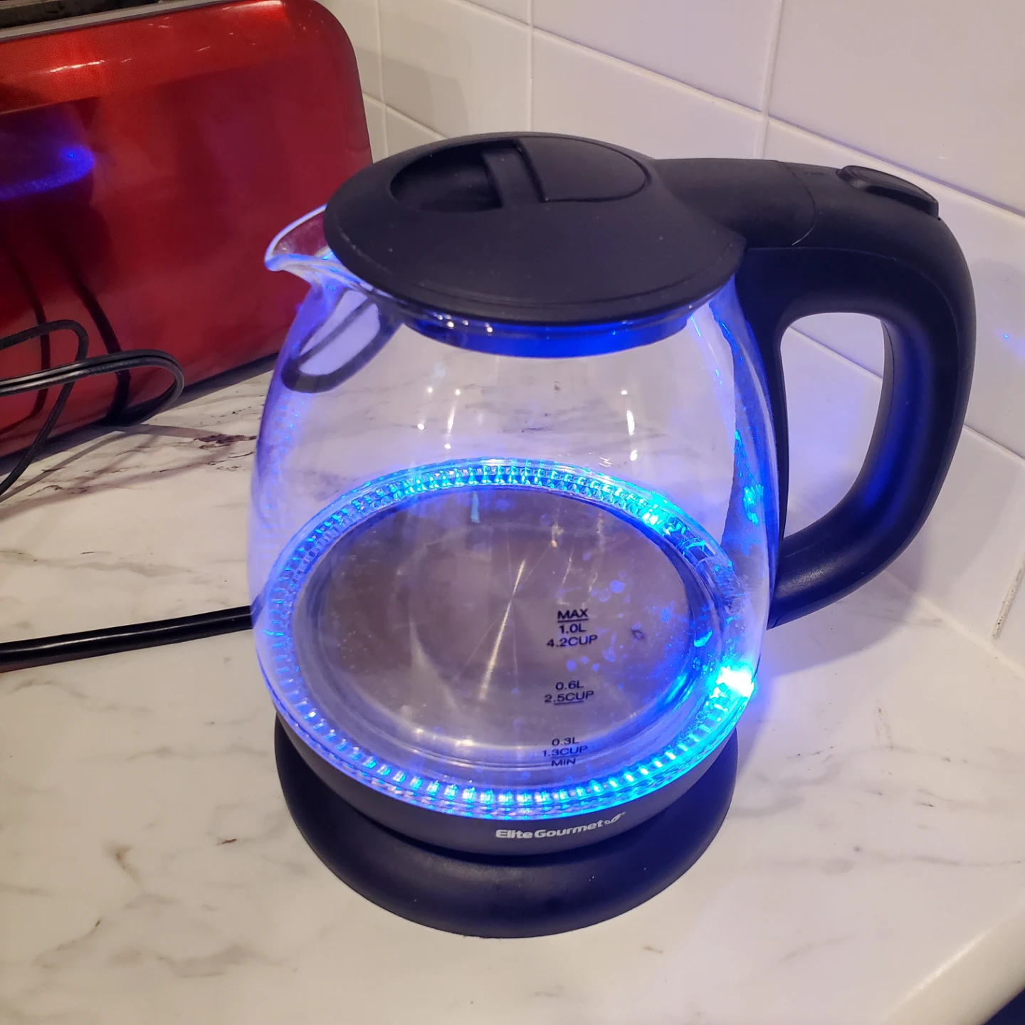 Elite Gourmet Glass Electric Kettle