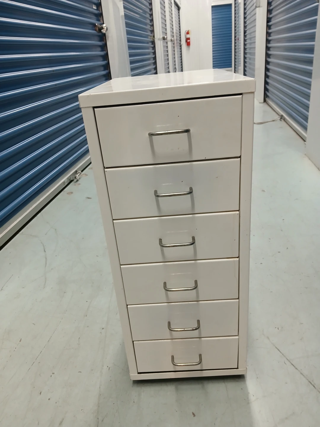 White 6-Drawer Metal Filing Cabinet - photo 4