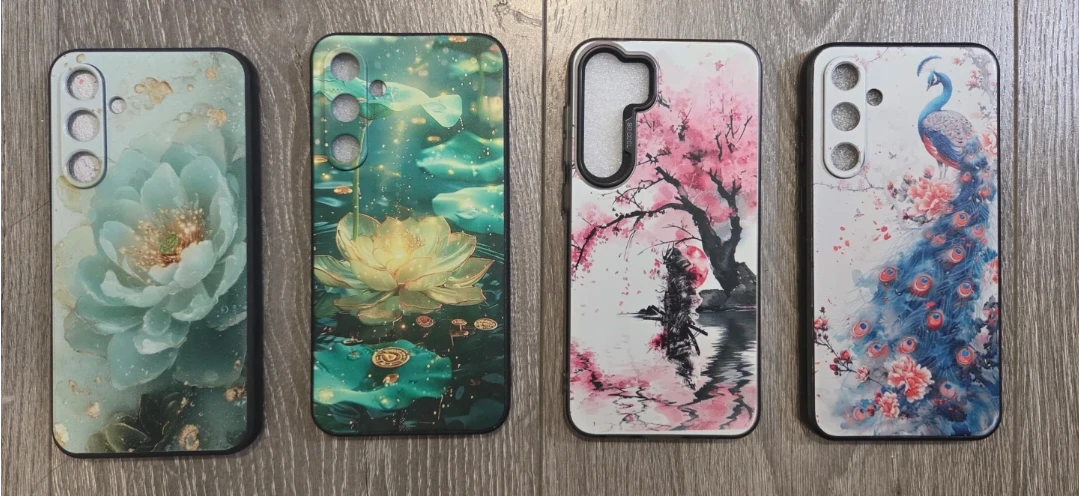 Set of 4 Artistic Phone Cases for Samsung S23 FE