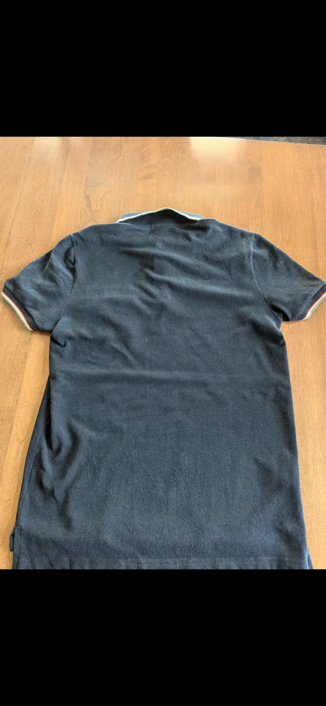 Lacoste Live! Black Polo Shirt with Striped Collar and Pocket - photo 3
