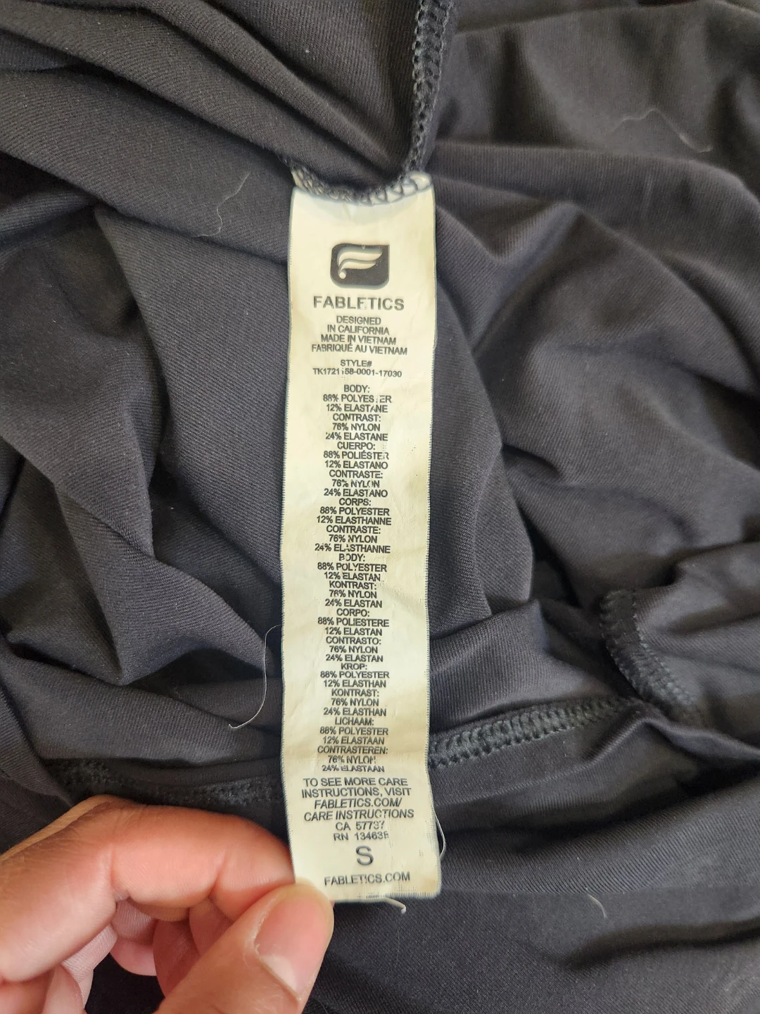 Fabletics Black Tank Top ⚽ - photo 4