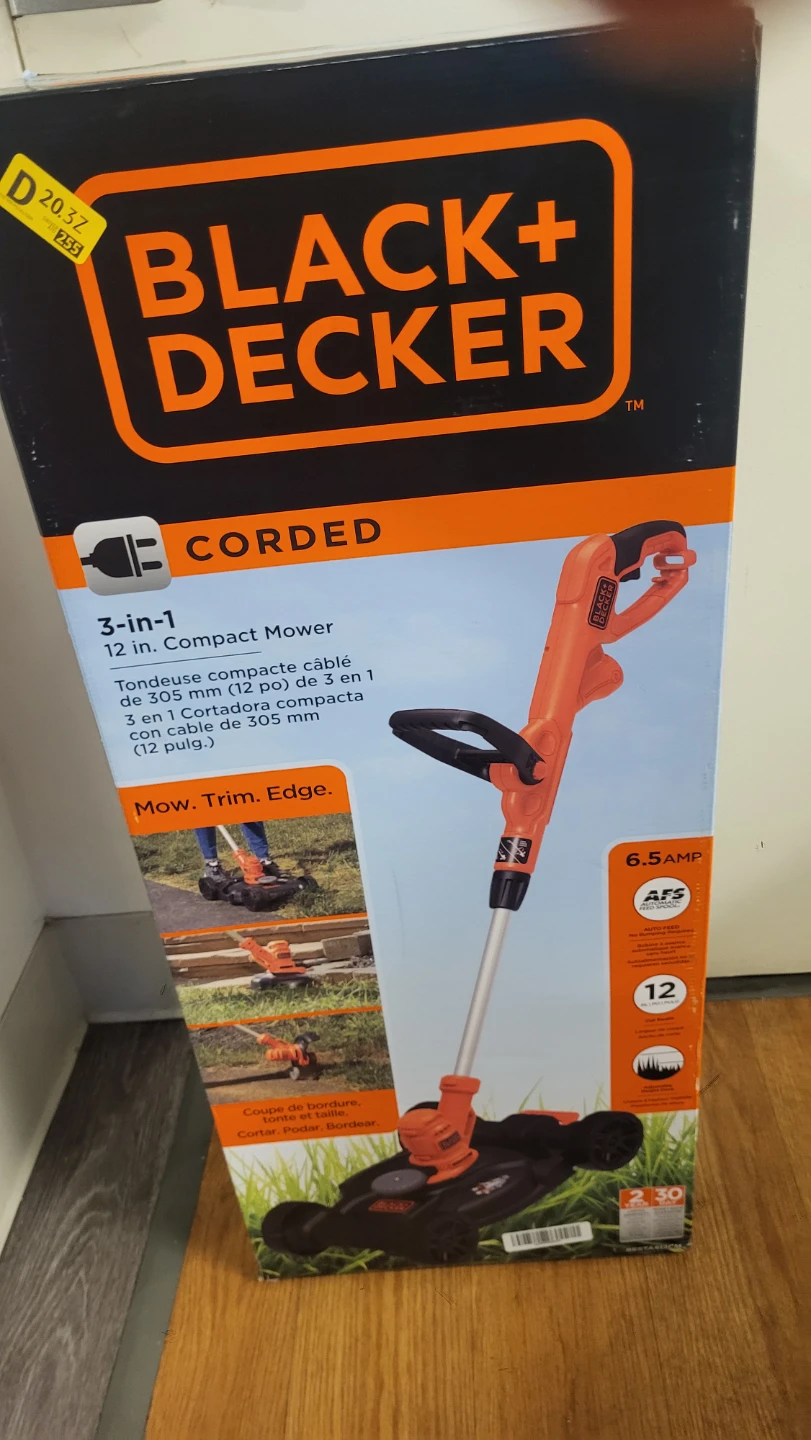 BLACK+DECKER 3-in-1 Corded Compact Mower