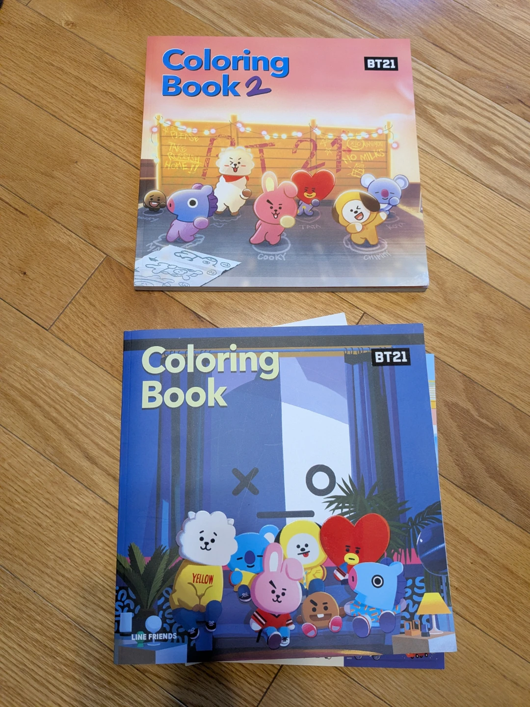 BT21 (BTS) Coloring Book and Coloring Book 2