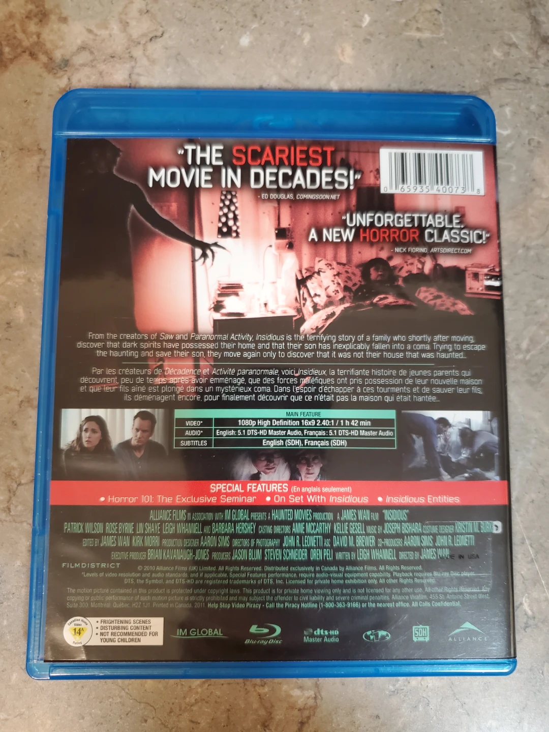Insidious Blu-Ray ⚽ - photo 2
