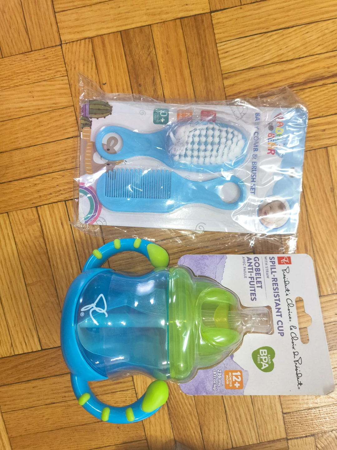 President's Choice Spill-Resistant Cup & Baby Comb/Brush Set
