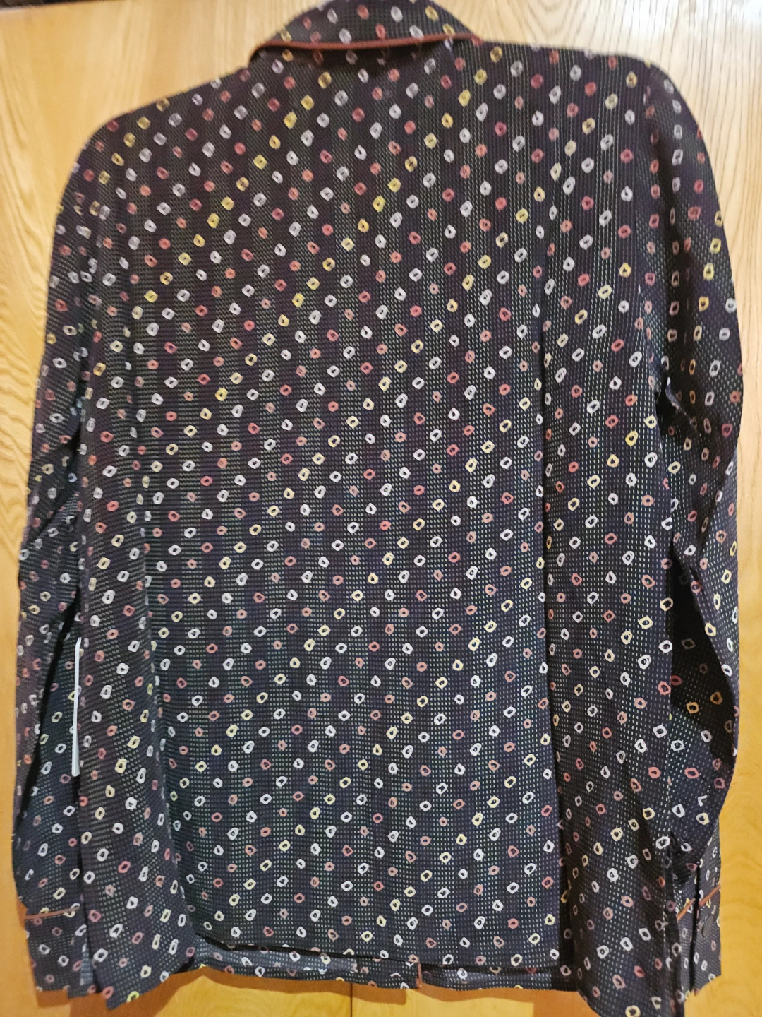 La Boheme "Shabori Dot Print"  Top - Size S - photo 4