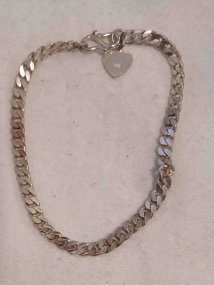 Sterling Silver Heart Charm Bracelet - photo 2