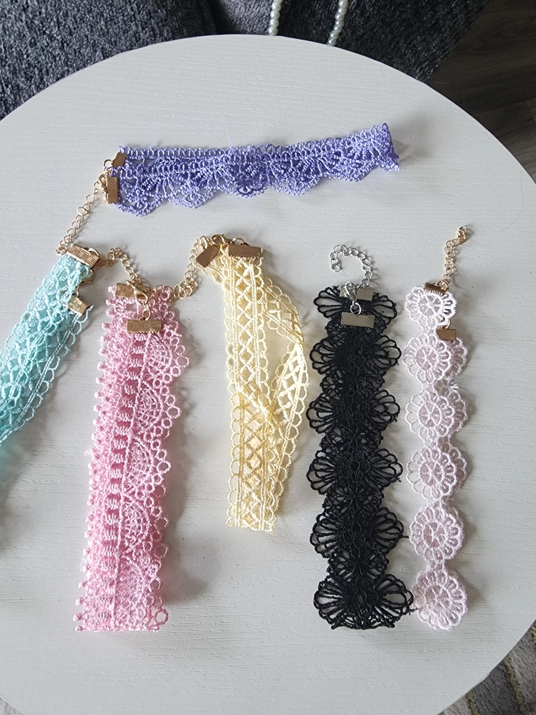 Set of 6 Lace Chokers