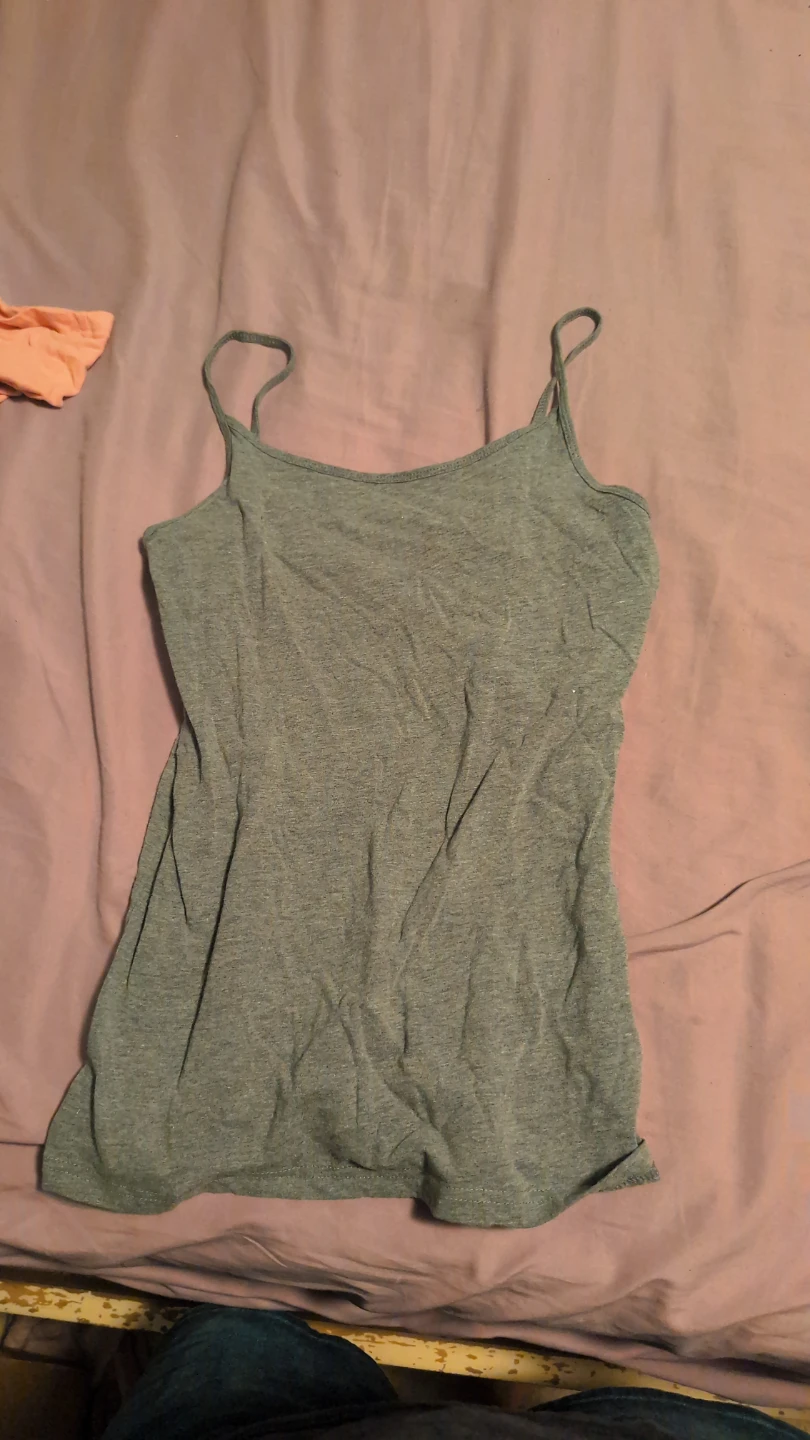 Four Camisole Tops - Grey, 2 Pink, & a Striped - photo 4